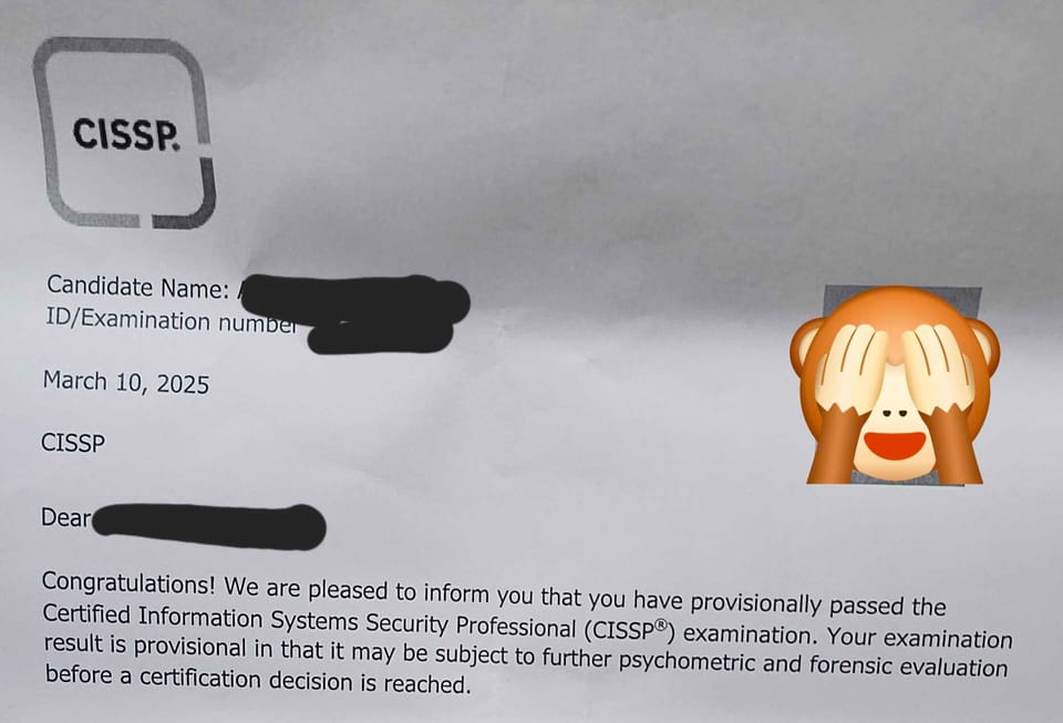I Passed the CISSP Exam